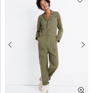 NEW • Madewell • Flight Suit Overalls Army Green
